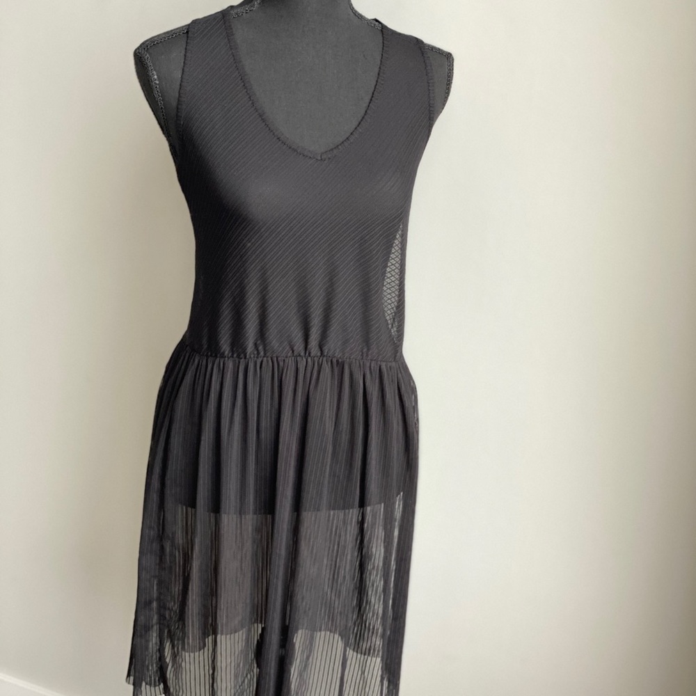 O2 Collection Black Mesh Dress - Picture 2 of 7